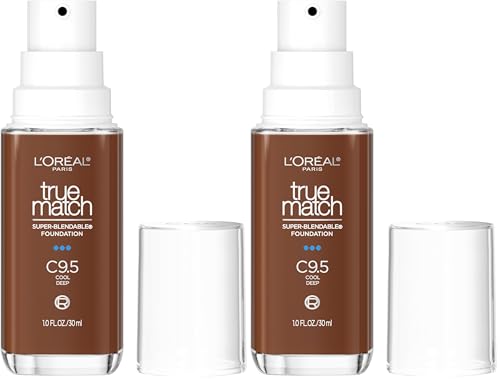 LOreal Paris True Match Super Blendable Foundation  Medium Coverage Liquid Foundation Makeup  W5  Medium  1 Fl Oz