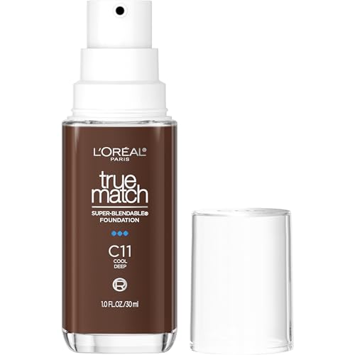 LOreal Paris True Match Super Blendable Foundation  Medium Coverage Liquid Foundation Makeup  W5  Medium  1 Fl Oz