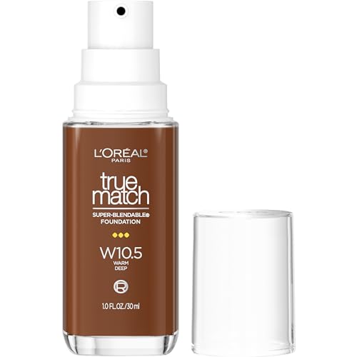 LOreal Paris True Match Super Blendable Foundation  Medium Coverage Liquid Foundation Makeup  W5  Medium  1 Fl Oz
