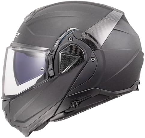 LS2 Helmets Advant II Modular Motorcycle Helmet W/SunShield  Gloss Jeans Gray   X Small 