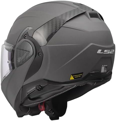 LS2 Helmets Advant II Modular Motorcycle Helmet W/SunShield  Gloss Jeans Gray   X Small 