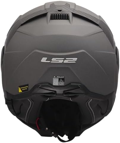 LS2 Helmets Advant II Modular Motorcycle Helmet W/SunShield  Gloss Jeans Gray   X Small 