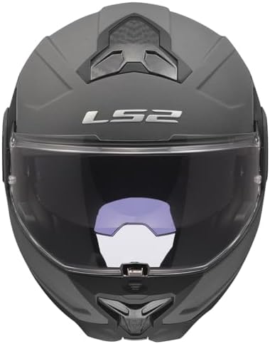 LS2 Helmets Advant II Modular Motorcycle Helmet W/SunShield  Gloss Jeans Gray   X Small 