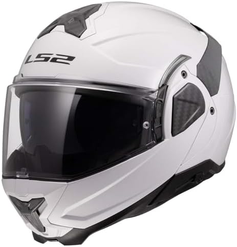 LS2 Helmets Advant II Modular Motorcycle Helmet W/SunShield  Gloss Jeans Gray   X Small 