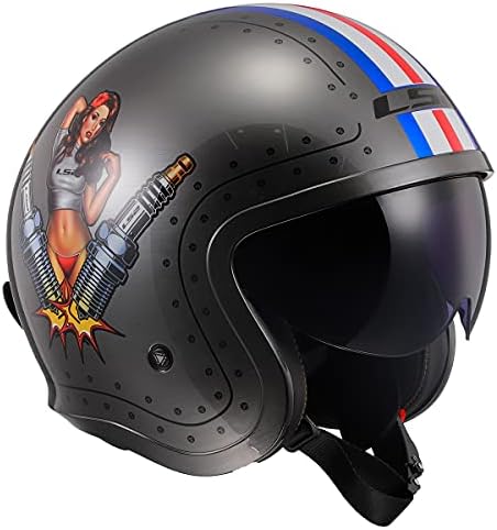 Talla M - LS2 Helmets Open Face Spitfire Helmet