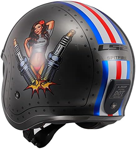 Talla M - LS2 Helmets Open Face Spitfire Helmet