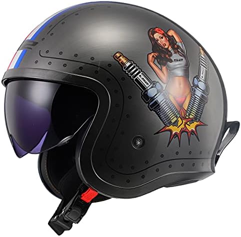 Talla M - LS2 Helmets Open Face Spitfire Helmet