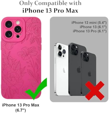 LSL Funda para iPhone 13, diseño de flores moradas, diseño de estampado de flores, TPU suave, lente de cámara completa, anti-caídas, antiarañazos, a prueba de golpes, funda protectora delgada para