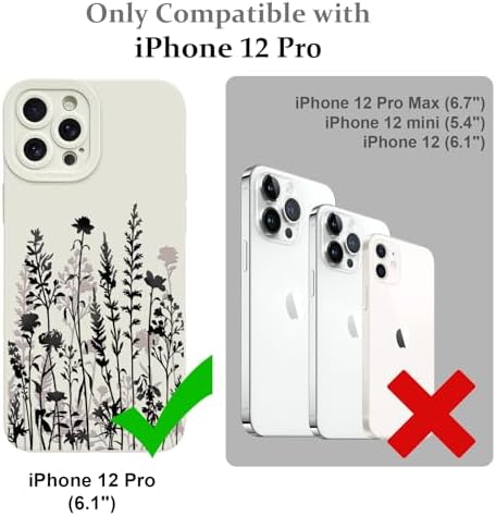 LSL Funda para iPhone 13, diseño de flores moradas, diseño de estampado de flores, TPU suave, lente de cámara completa, anti-caídas, antiarañazos, a prueba de golpes, funda protectora delgada para