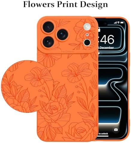 LSL Funda para iPhone 13, diseño de flores moradas, diseño de estampado de flores, TPU suave, lente de cámara completa, anti-caídas, antiarañazos, a prueba de golpes, funda protectora delgada para