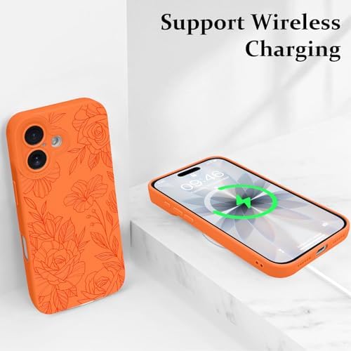 LSL Funda para iPhone 13, diseño de flores moradas, diseño de estampado de flores, TPU suave, lente de cámara completa, anti-caídas, antiarañazos, a prueba de golpes, funda protectora delgada para