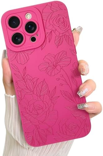 LSL Funda para iPhone 13, diseño de flores moradas, diseño de estampado de flores, TPU suave, lente de cámara completa, anti-caídas, antiarañazos, a prueba de golpes, funda protectora delgada para