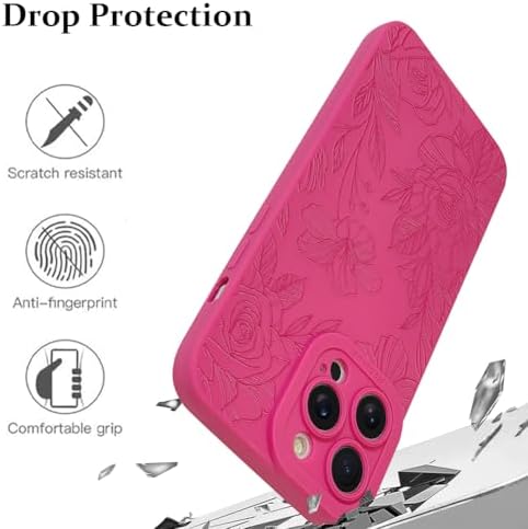 LSL Funda para iPhone 13, diseño de flores moradas, diseño de estampado de flores, TPU suave, lente de cámara completa, anti-caídas, antiarañazos, a prueba de golpes, funda protectora delgada para