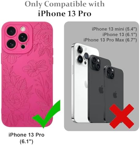 LSL Funda para iPhone 13, diseño de flores moradas, diseño de estampado de flores, TPU suave, lente de cámara completa, anti-caídas, antiarañazos, a prueba de golpes, funda protectora delgada para