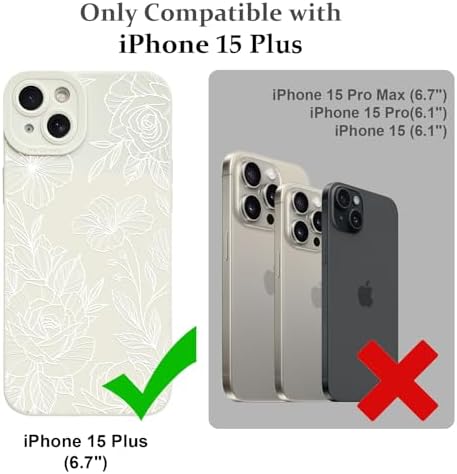 LSL Funda para iPhone 13, diseño de flores moradas, diseño de estampado de flores, TPU suave, lente de cámara completa, anti-caídas, antiarañazos, a prueba de golpes, funda protectora delgada para