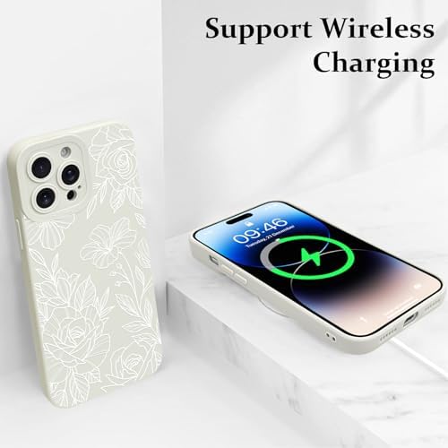 LSL Funda para iPhone 13, diseño de flores moradas, diseño de estampado de flores, TPU suave, lente de cámara completa, anti-caídas, antiarañazos, a prueba de golpes, funda protectora delgada para