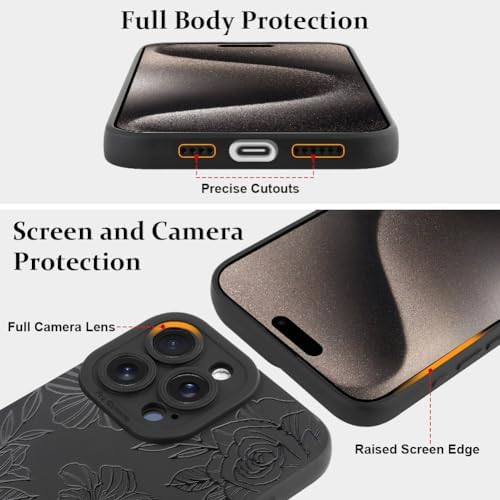 LSL Funda para iPhone 13, diseño de flores moradas, diseño de estampado de flores, TPU suave, lente de cámara completa, anti-caídas, antiarañazos, a prueba de golpes, funda protectora delgada para