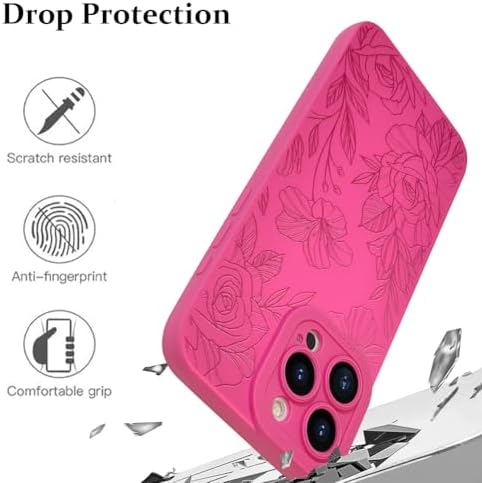 LSL Funda para iPhone 13, diseño de flores moradas, diseño de estampado de flores, TPU suave, lente de cámara completa, anti-caídas, antiarañazos, a prueba de golpes, funda protectora delgada para