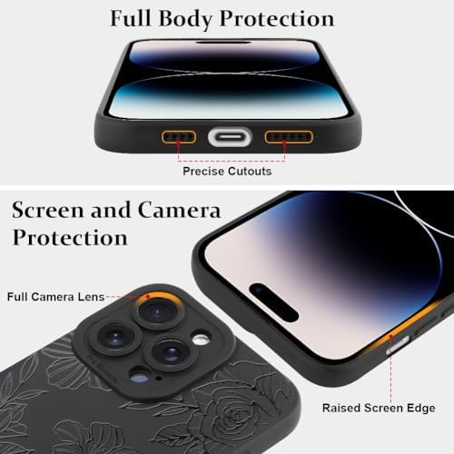 LSL Funda para iPhone 13, diseño de flores moradas, diseño de estampado de flores, TPU suave, lente de cámara completa, anti-caídas, antiarañazos, a prueba de golpes, funda protectora delgada para