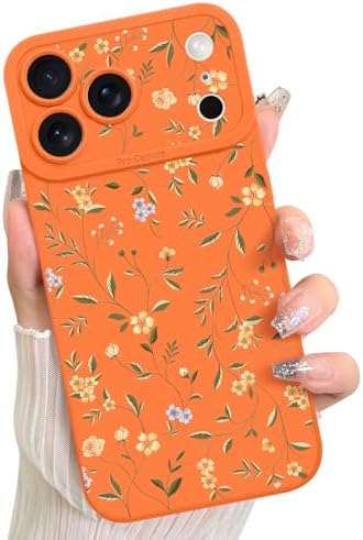 LSL Funda para iPhone 13, diseño de flores moradas, diseño de estampado de flores, TPU suave, lente de cámara completa, anti-caídas, antiarañazos, a prueba de golpes, funda protectora delgada para