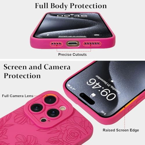 LSL Funda para iPhone 13, diseño de flores moradas, diseño de estampado de flores, TPU suave, lente de cámara completa, anti-caídas, antiarañazos, a prueba de golpes, funda protectora delgada para