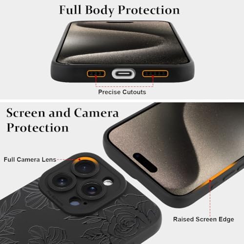 LSL Funda para iPhone 13, diseño de flores moradas, diseño de estampado de flores, TPU suave, lente de cámara completa, anti-caídas, antiarañazos, a prueba de golpes, funda protectora delgada para