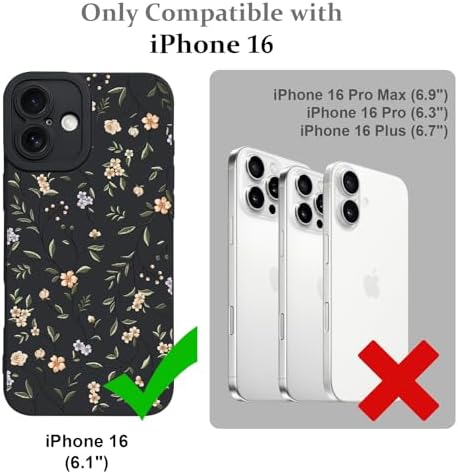 LSL Funda para iPhone 13, diseño de flores moradas, diseño de estampado de flores, TPU suave, lente de cámara completa, anti-caídas, antiarañazos, a prueba de golpes, funda protectora delgada para