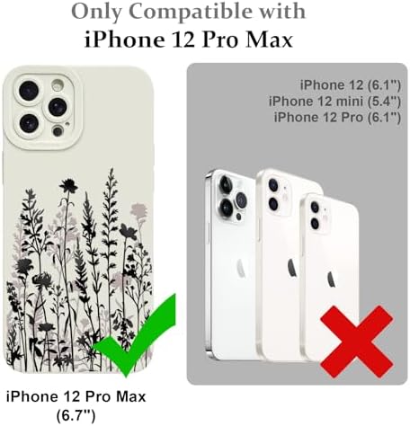 LSL Funda para iPhone 13, diseño de flores moradas, diseño de estampado de flores, TPU suave, lente de cámara completa, anti-caídas, antiarañazos, a prueba de golpes, funda protectora delgada para