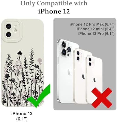 LSL Funda para iPhone 13, diseño de flores moradas, diseño de estampado de flores, TPU suave, lente de cámara completa, anti-caídas, antiarañazos, a prueba de golpes, funda protectora delgada para