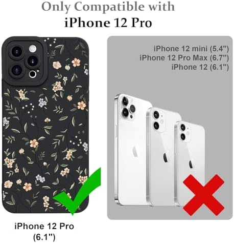 LSL Funda para iPhone 13, diseño de flores moradas, diseño de estampado de flores, TPU suave, lente de cámara completa, anti-caídas, antiarañazos, a prueba de golpes, funda protectora delgada para