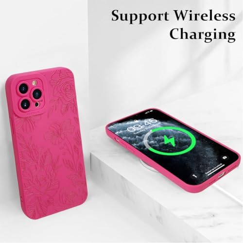 LSL Funda para iPhone 13, diseño de flores moradas, diseño de estampado de flores, TPU suave, lente de cámara completa, anti-caídas, antiarañazos, a prueba de golpes, funda protectora delgada para