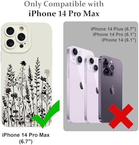 LSL Funda para iPhone 13, diseño de flores moradas, diseño de estampado de flores, TPU suave, lente de cámara completa, anti-caídas, antiarañazos, a prueba de golpes, funda protectora delgada para