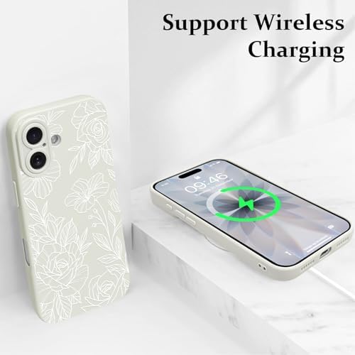 LSL Funda para iPhone 13, diseño de flores moradas, diseño de estampado de flores, TPU suave, lente de cámara completa, anti-caídas, antiarañazos, a prueba de golpes, funda protectora delgada para