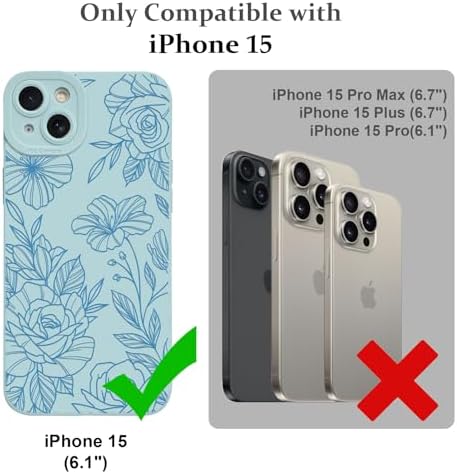 LSL Funda para iPhone 13, diseño de flores moradas, diseño de estampado de flores, TPU suave, lente de cámara completa, anti-caídas, antiarañazos, a prueba de golpes, funda protectora delgada para