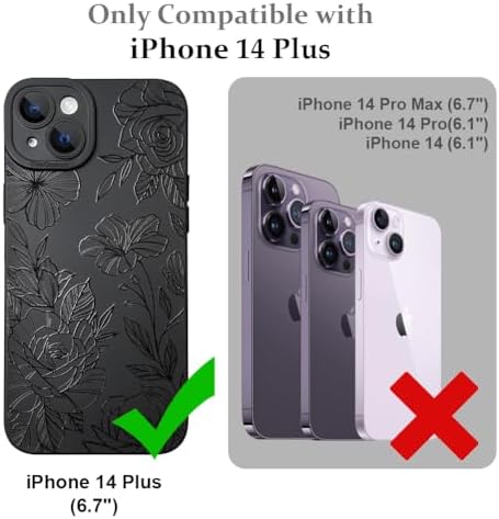 LSL Funda para iPhone 13, diseño de flores moradas, diseño de estampado de flores, TPU suave, lente de cámara completa, anti-caídas, antiarañazos, a prueba de golpes, funda protectora delgada para