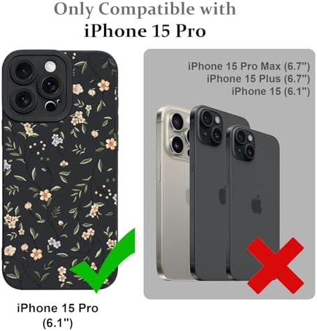 LSL Funda para iPhone 13, diseño de flores moradas, diseño de estampado de flores, TPU suave, lente de cámara completa, anti-caídas, antiarañazos, a prueba de golpes, funda protectora delgada para