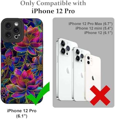LSL Funda para iPhone 13, diseño de flores moradas, diseño de estampado de flores, TPU suave, lente de cámara completa, anti-caídas, antiarañazos, a prueba de golpes, funda protectora delgada para