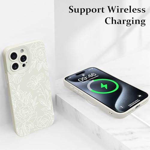 LSL Funda para iPhone 13, diseño de flores moradas, diseño de estampado de flores, TPU suave, lente de cámara completa, anti-caídas, antiarañazos, a prueba de golpes, funda protectora delgada para