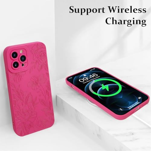 LSL Funda para iPhone 13, diseño de flores moradas, diseño de estampado de flores, TPU suave, lente de cámara completa, anti-caídas, antiarañazos, a prueba de golpes, funda protectora delgada para