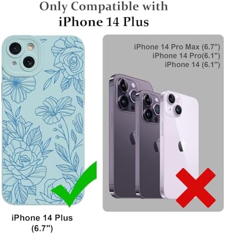 LSL Funda para iPhone 13, diseño de flores moradas, diseño de estampado de flores, TPU suave, lente de cámara completa, anti-caídas, antiarañazos, a prueba de golpes, funda protectora delgada para