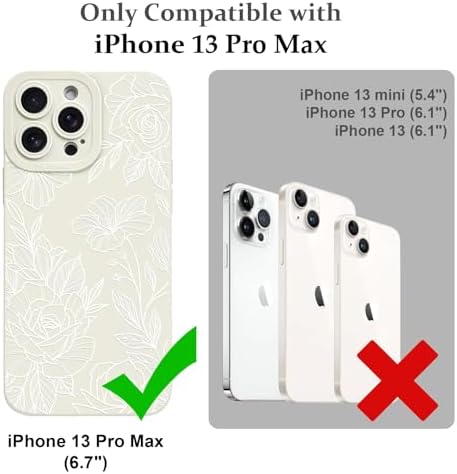 LSL Funda para iPhone 13, diseño de flores moradas, diseño de estampado de flores, TPU suave, lente de cámara completa, anti-caídas, antiarañazos, a prueba de golpes, funda protectora delgada para