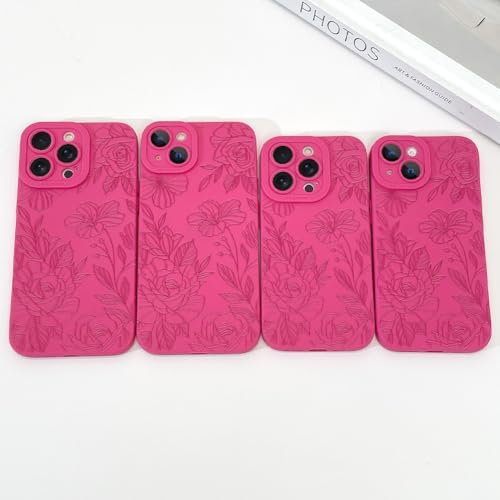 LSL Funda para iPhone 13, diseño de flores moradas, diseño de estampado de flores, TPU suave, lente de cámara completa, anti-caídas, antiarañazos, a prueba de golpes, funda protectora delgada para
