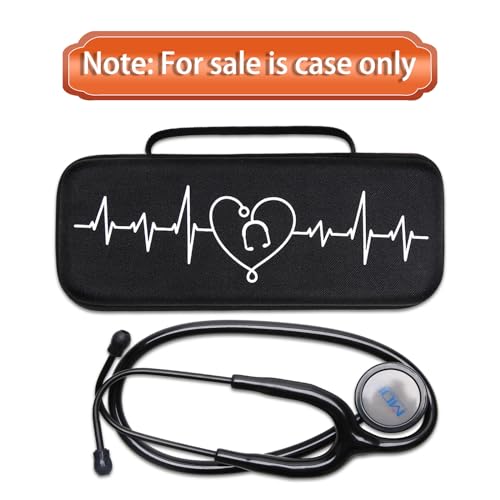 LTGEM Stethoscope Case for 3M Littmann Cardiology III II IV 3M Littmann Master Cardiology/MDF MDOne Stainless Steel Stethoscope Nurse Accessories and Medical Equipment  Purple Outside Purple Inside