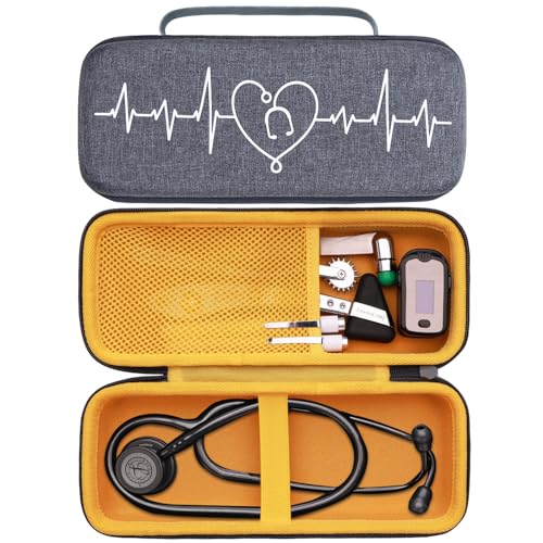 LTGEM Stethoscope Case for 3M Littmann Cardiology III II IV 3M Littmann Master Cardiology/MDF MDOne Stainless Steel Stethoscope Nurse Accessories and Medical Equipment  Purple Outside Purple Inside