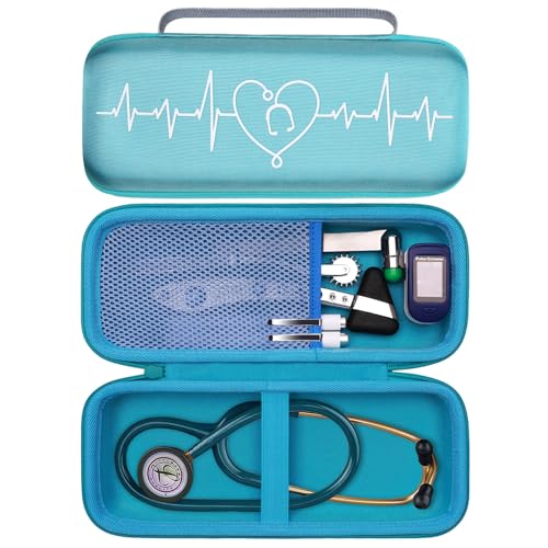 LTGEM Stethoscope Case for 3M Littmann Cardiology III II IV 3M Littmann Master Cardiology/MDF MDOne Stainless Steel Stethoscope Nurse Accessories and Medical Equipment  Purple Outside Purple Inside