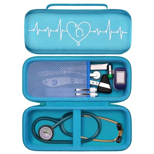 LTGEM Stethoscope Case for 3M Littmann Cardiology III II IV 3M Littmann Master Cardiology/MDF MDOne Stainless Steel Stethoscope Nurse Accessories and Medical Equipment  Purple Outside Purple Inside