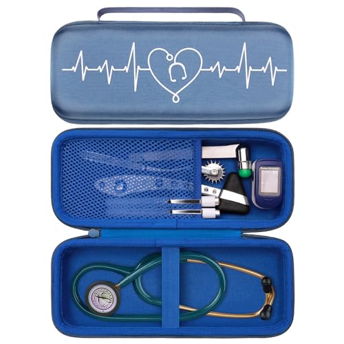 LTGEM Stethoscope Case for 3M Littmann Cardiology III II IV 3M Littmann Master Cardiology/MDF MDOne Stainless Steel Stethoscope Nurse Accessories and Medical Equipment  Purple Outside Purple Inside