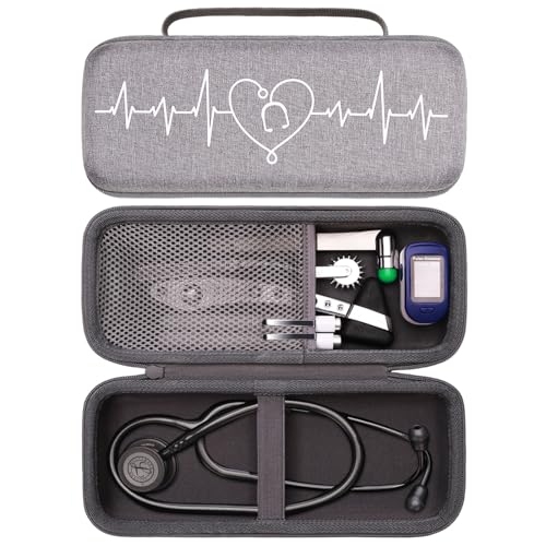 LTGEM Stethoscope Case for 3M Littmann Cardiology III II IV 3M Littmann Master Cardiology/MDF MDOne Stainless Steel Stethoscope Nurse Accessories and Medical Equipment  Purple Outside Purple Inside