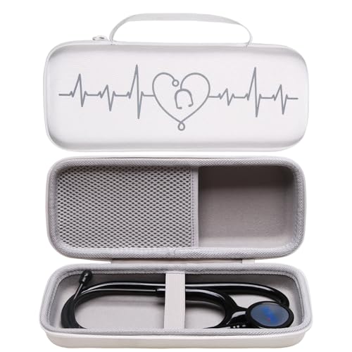 LTGEM Stethoscope Case for 3M Littmann Cardiology III II IV 3M Littmann Master Cardiology/MDF MDOne Stainless Steel Stethoscope Nurse Accessories and Medical Equipment  Purple Outside Purple Inside