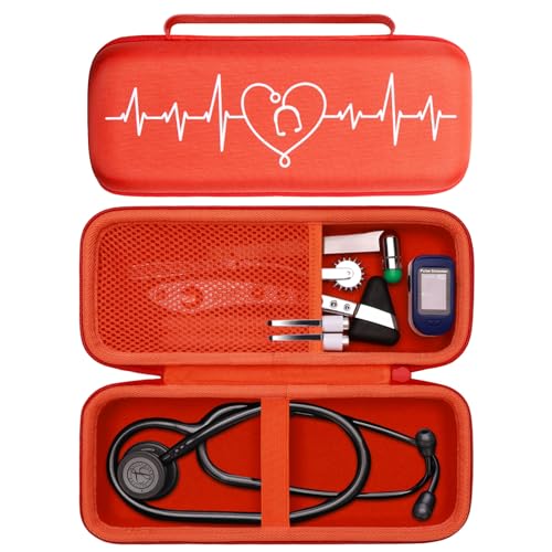 LTGEM Stethoscope Case for 3M Littmann Cardiology III II IV 3M Littmann Master Cardiology/MDF MDOne Stainless Steel Stethoscope Nurse Accessories and Medical Equipment  Purple Outside Purple Inside